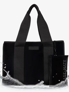case-mate Black Jelly Tote Tote with Detachable Cellphone Pouch